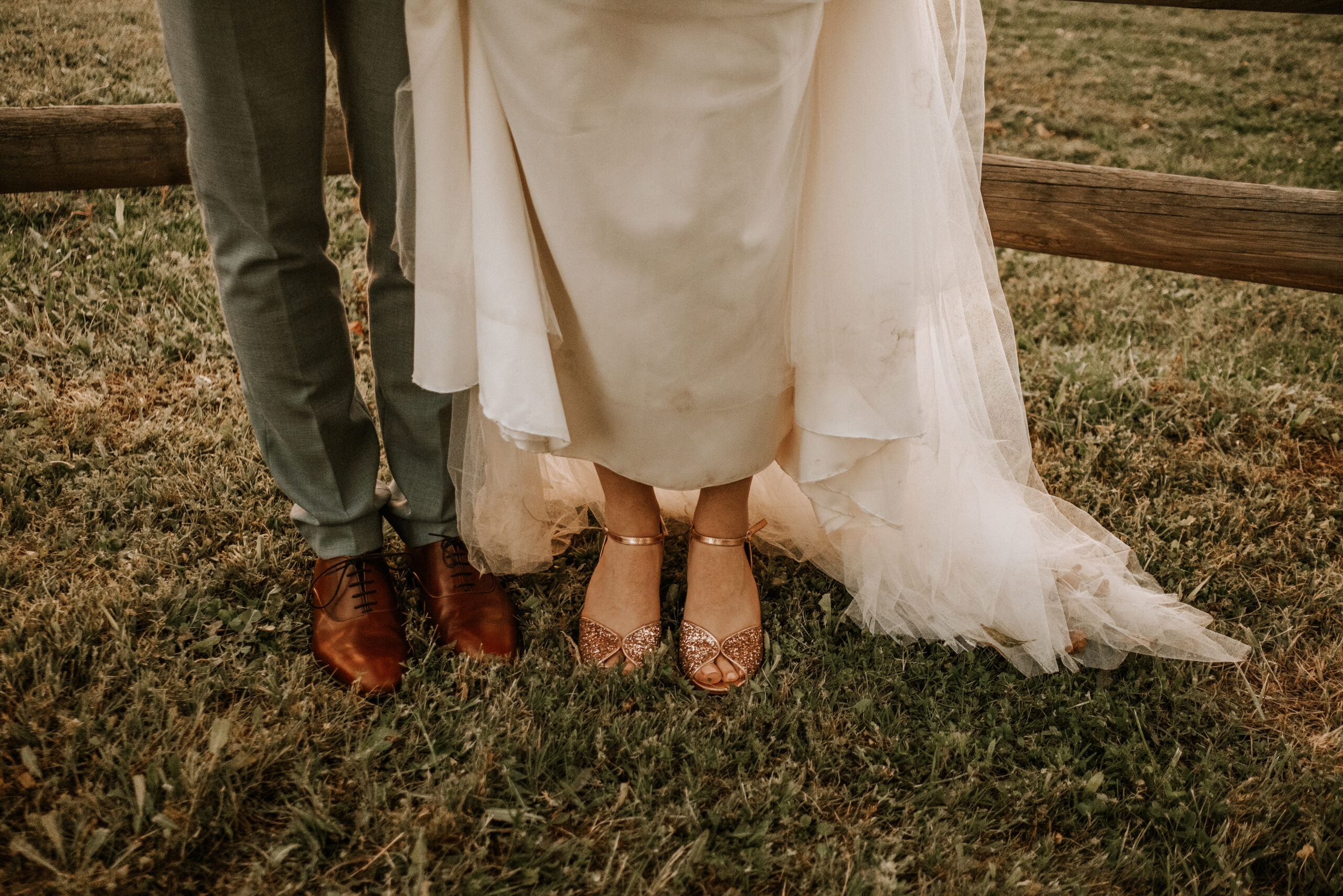 Les pieds des mariés